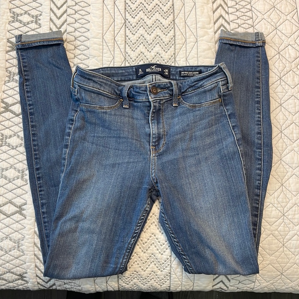 Mid- Rise Jean Leggings